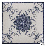 Assiette à dessert La Mediterránea Rosetta 18 x 18 x 2 cm (12 Unités) Bigbuy