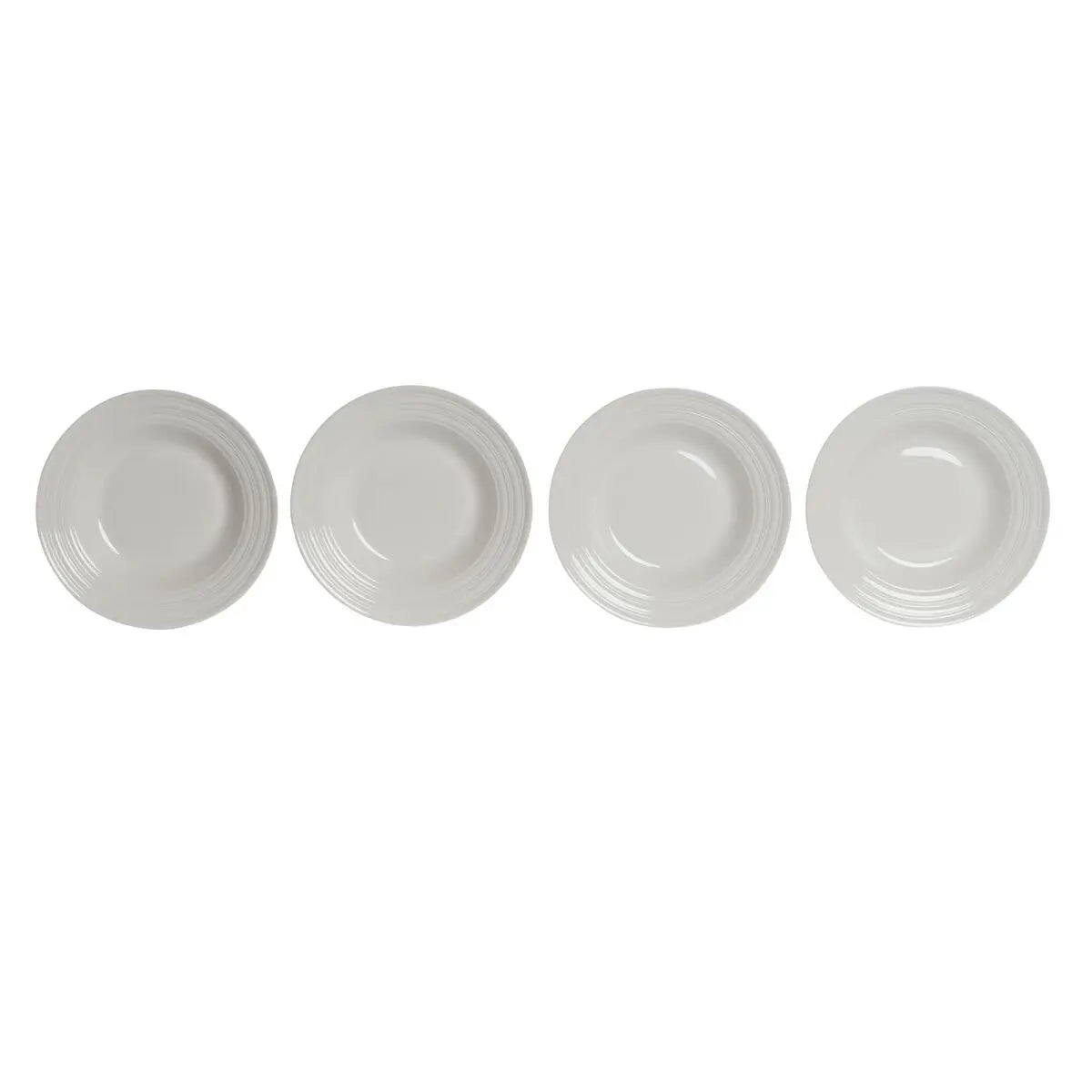 Assiette creuse DKD Home Decor Blanc Porcelaine 20 x 20 x 3 cm - MAMM®