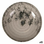 Assiette creuse La Mediterránea Aspe Gris Ø 22,7 x 5 cm (12 Unités) Bigbuy