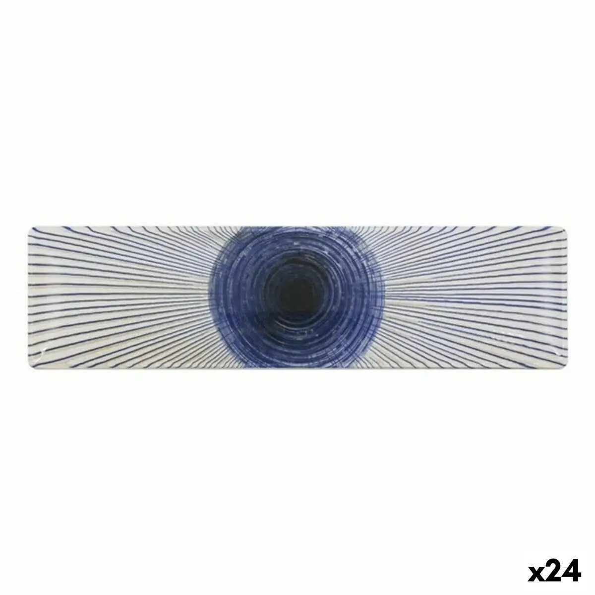 Assiette creuse La Mediterránea Irys Rectangulaire 30 x 8 x 2cm (24 Unités) Bigbuy