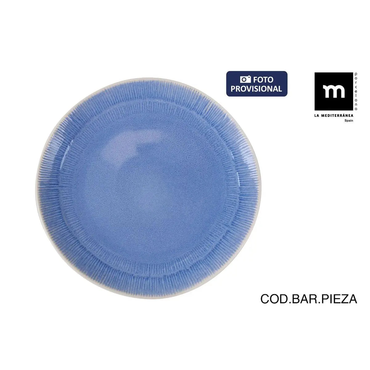 Assiette plate La Mediterránea Calobra Bleu (12 Unités) Mamm