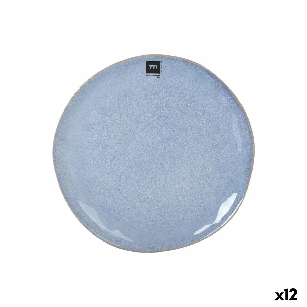 Assiette plate La Mediterránea Macarella blue Ø 26,5 cm (12 Unités) Bigbuy