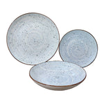 Assiettes Versa Lua Bleu Porcelaine 18 Pièces - MAMM®