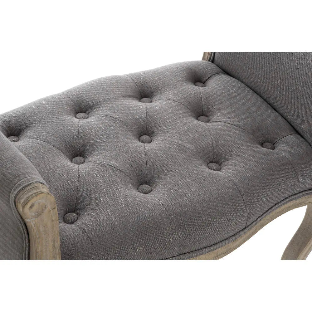 Banquette DKD Home Decor Gris Naturel Bois d'hévéa 65 x 46 x 60 cm Mamm