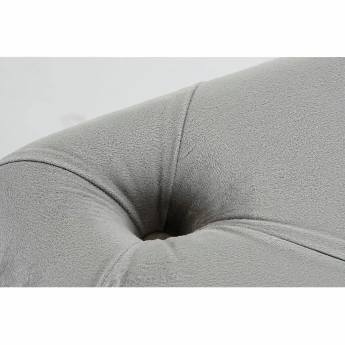 Banquette DKD Home Decor   Gris Polyester Velours Bois MDF (88 x 53 x 48 cm) Mamm