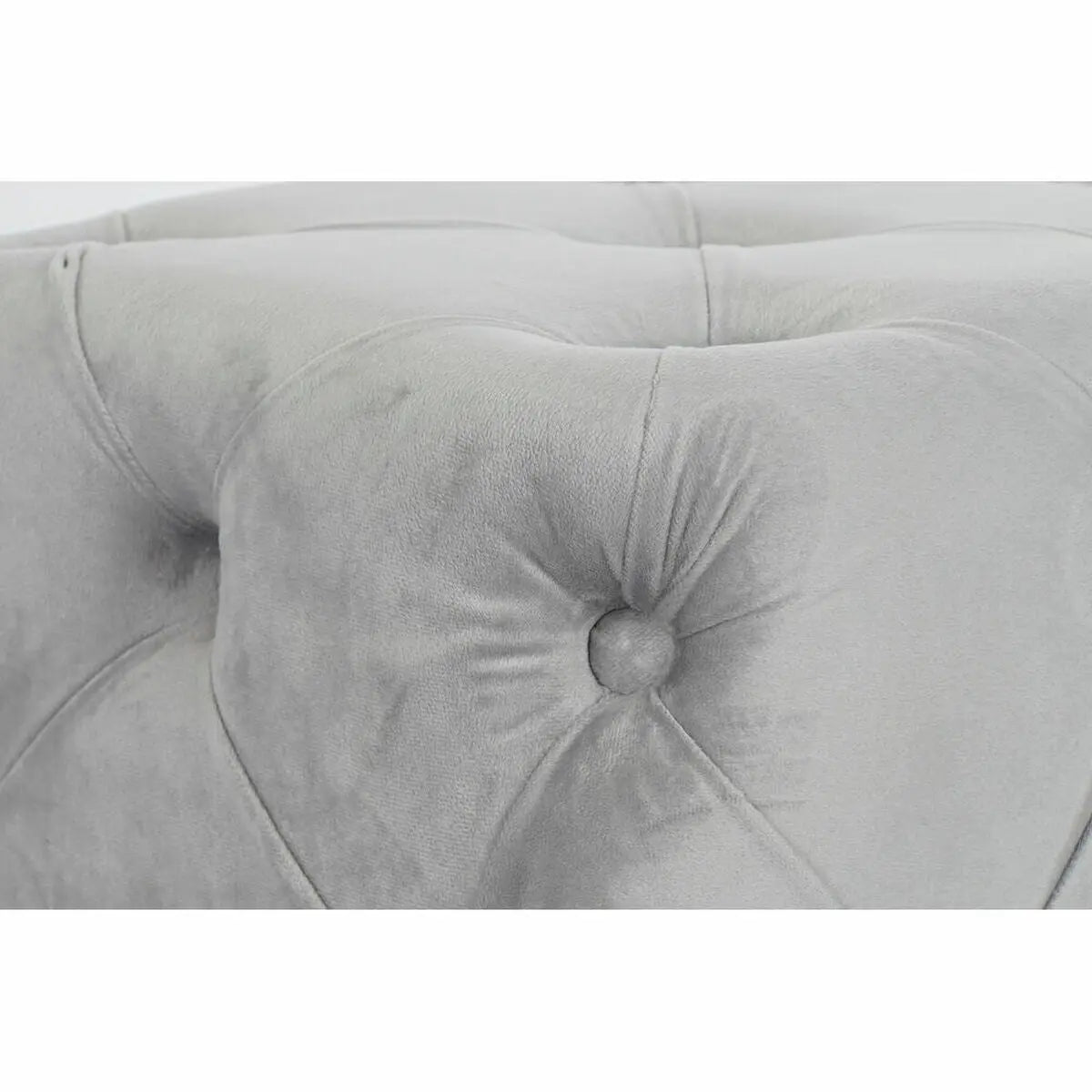 Banquette DKD Home Decor   Gris Polyester Velours Bois MDF (88 x 53 x 48 cm) Mamm
