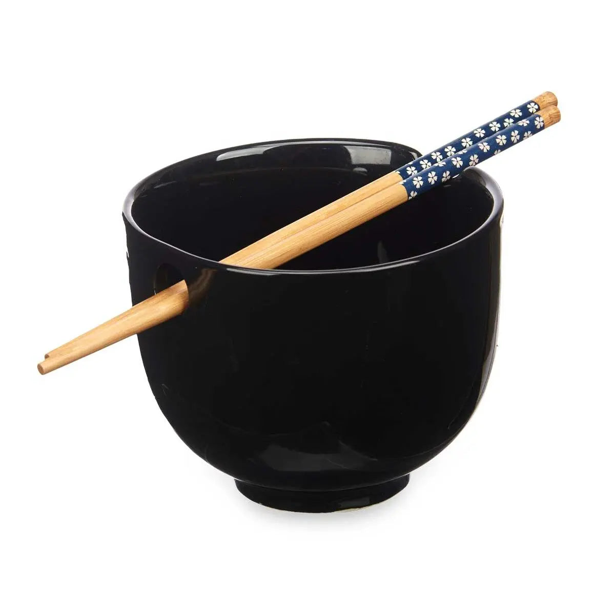 Bol Noir Bambou 24 x 10,7 x 13,3 cm Bâtons asiatico/oriental (12 Unités) Mamm
