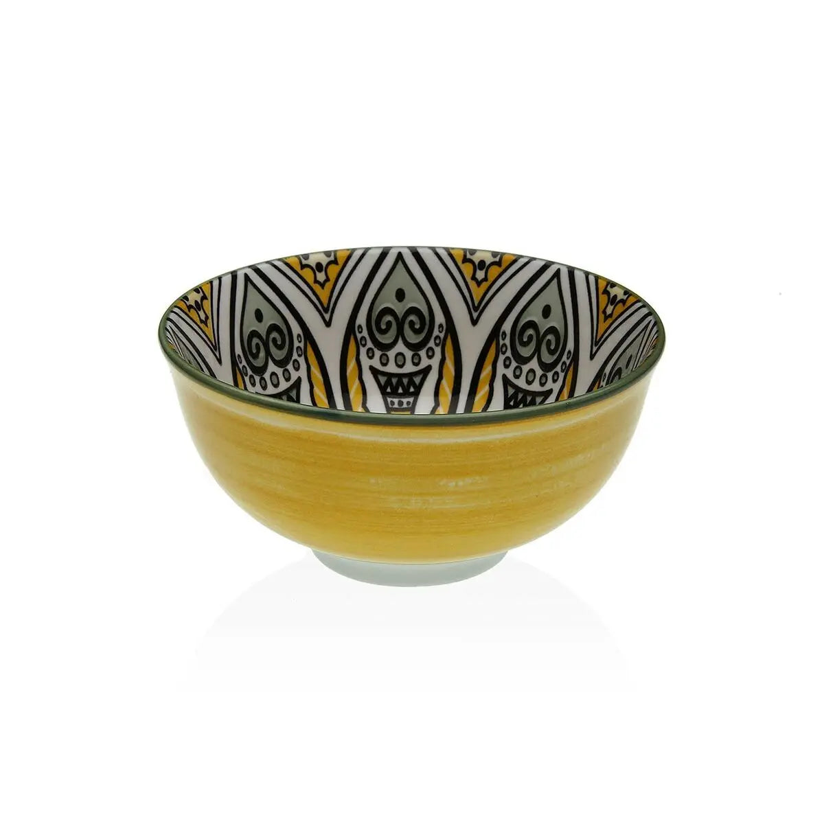 Bol pour Apéritifs Versa Jaune Céramique Porcelaine 11,5 x 6 x 11,5 xm Bigbuy