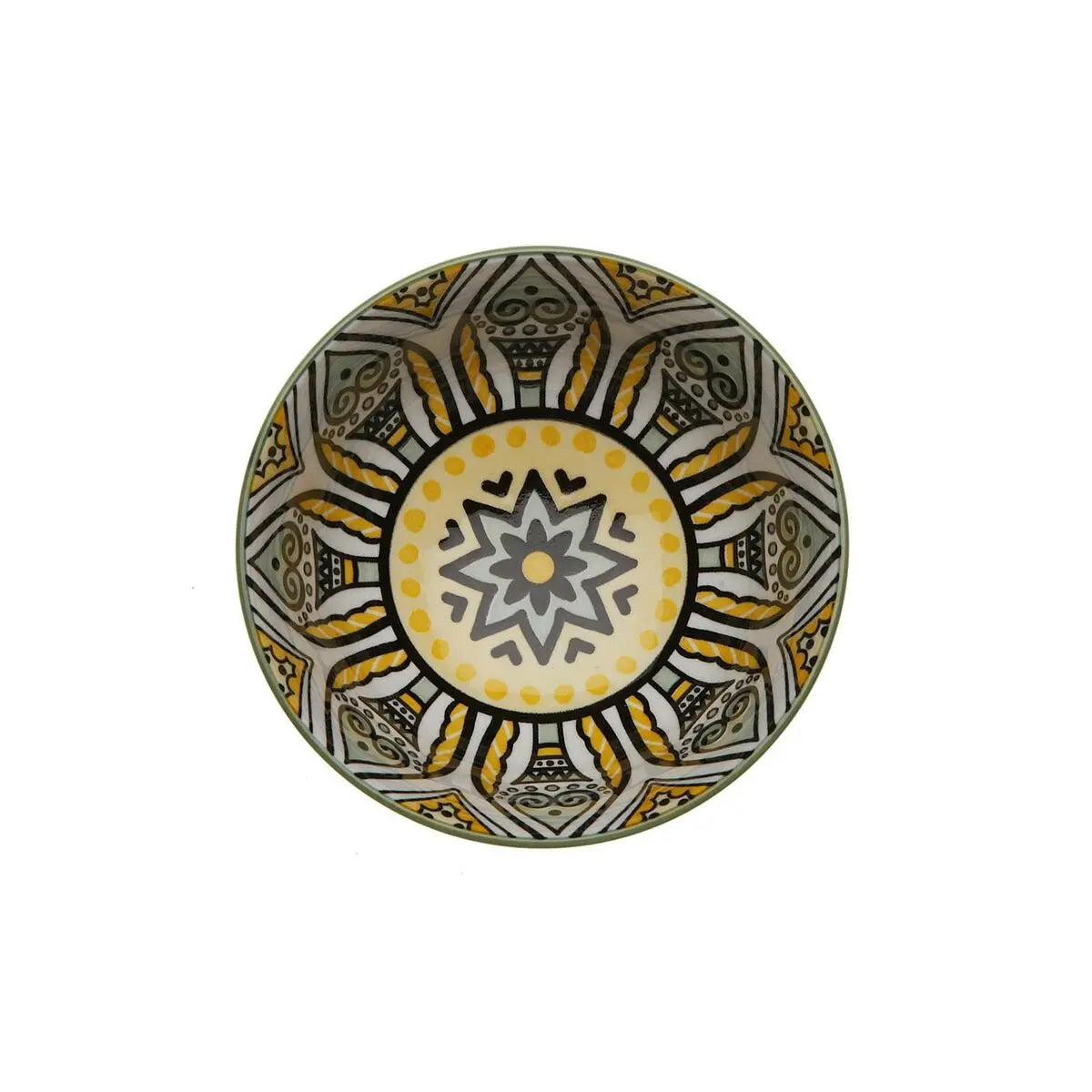 Bol pour Apéritifs Versa Jaune Céramique Porcelaine 11,5 x 6 x 11,5 xm Bigbuy