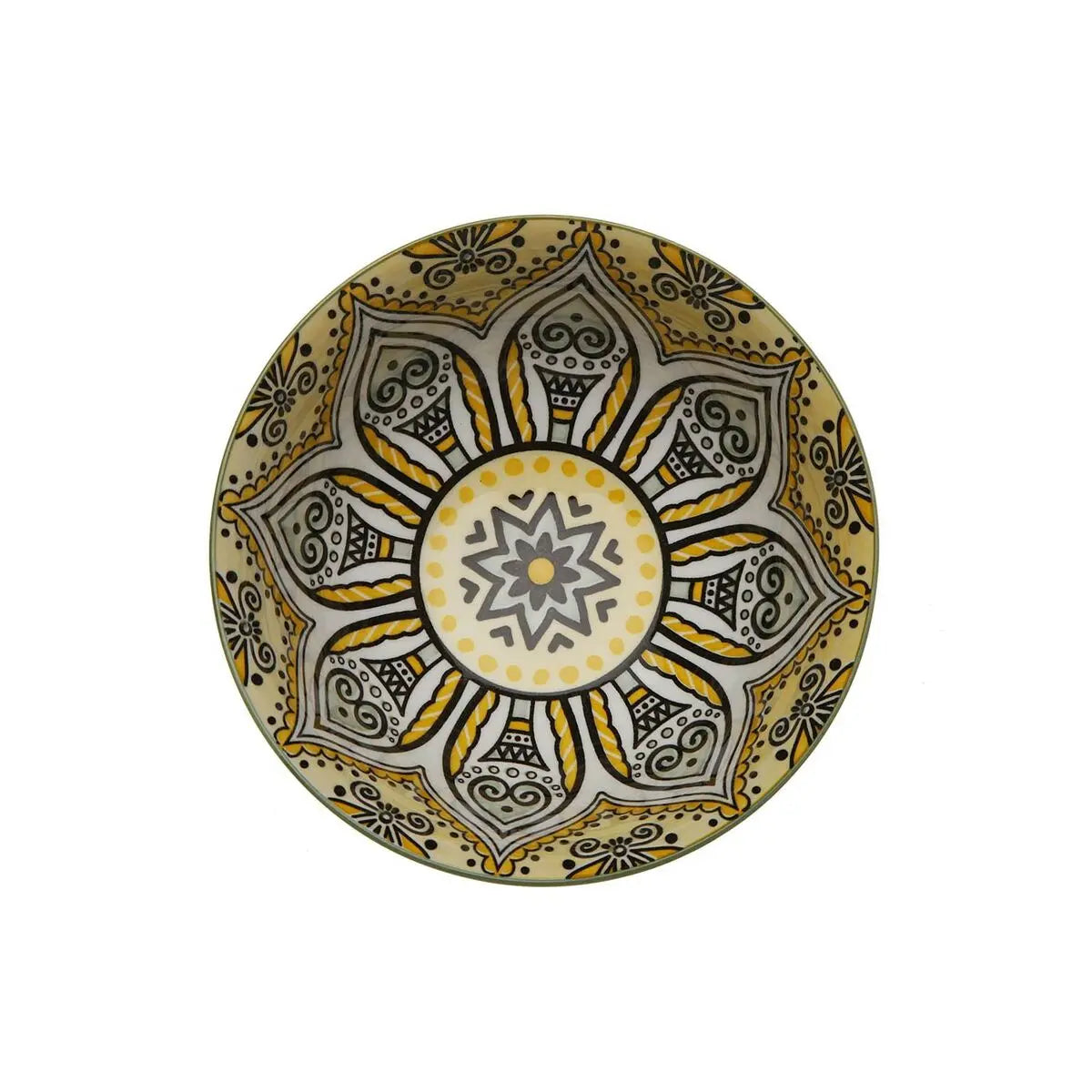 Bol pour Apéritifs Versa Jaune Céramique Porcelaine 15,5 x 7 x 15,5 cm Bigbuy
