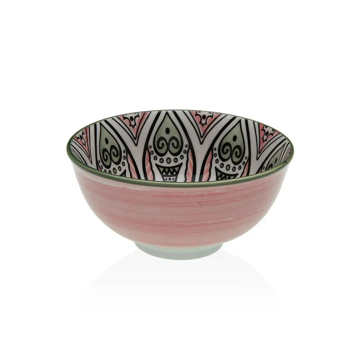 Bol pour Apéritifs Versa Rose Céramique Porcelaine 11,5 x 6 x 11,5 xm Bigbuy