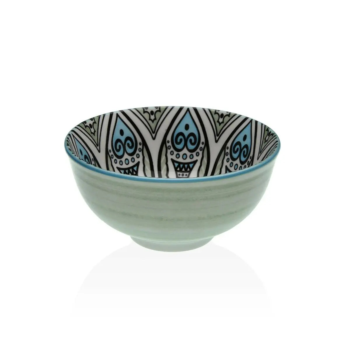 Bol pour Apéritifs Versa Vert Céramique Porcelaine 11,5 x 6 x 11,5 xm Bigbuy