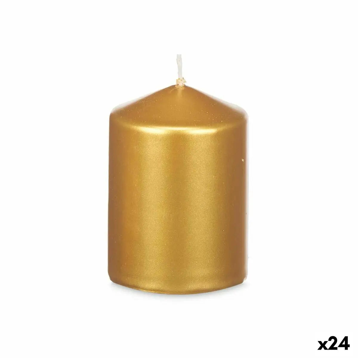 Bougie Doré 7 x 10 x 7 cm (24 Unités) Mamm