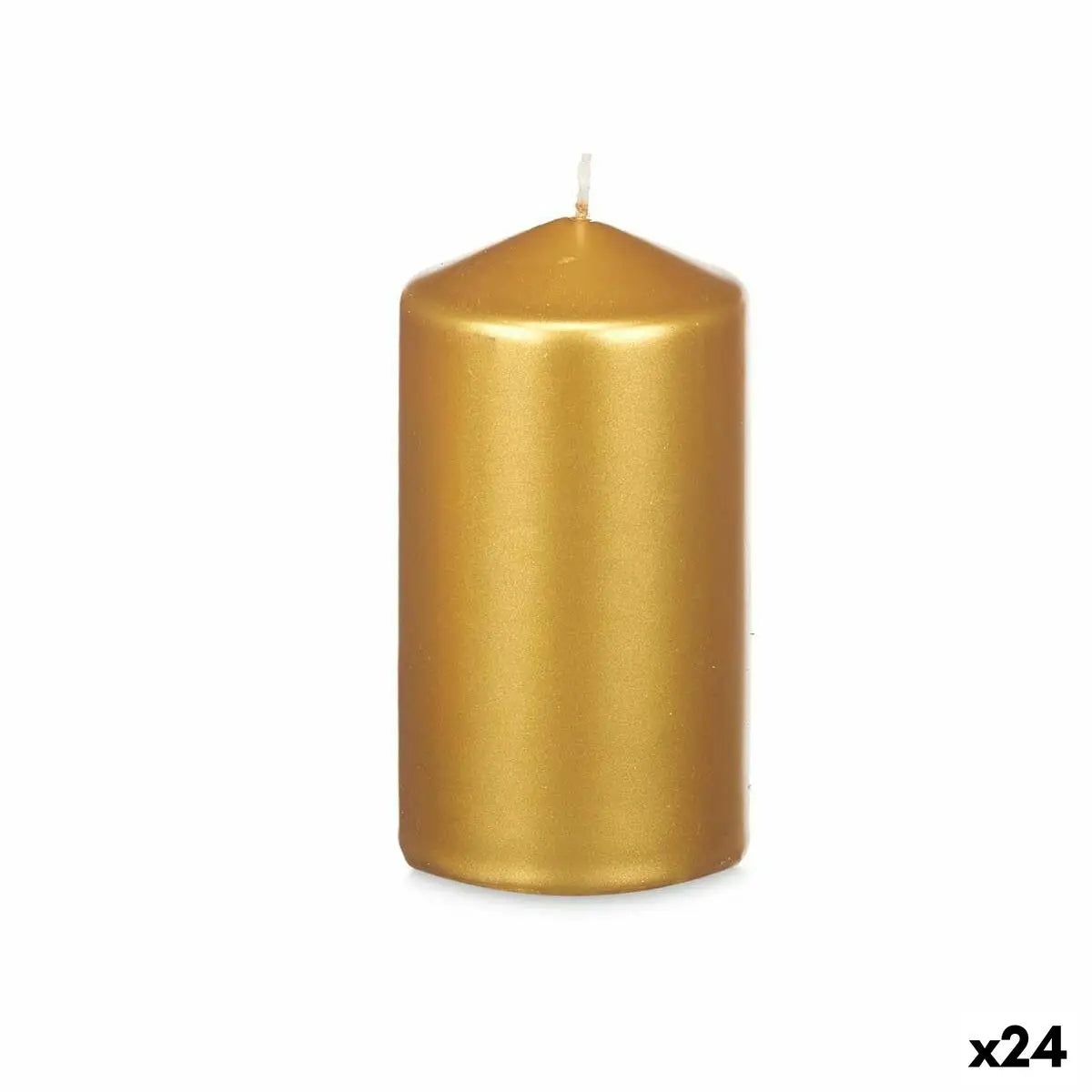Bougie Doré 7 x 13 x 7 cm (24 Unités) Mamm