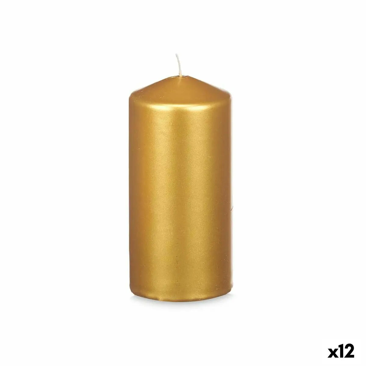 Bougie Doré 7 x 15,5 x 7 cm (12 Unités) Mamm