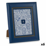 Cadre photo 23 x 28 x 2 cm Verre Bleu Plastique (6 Unités) Mamm
