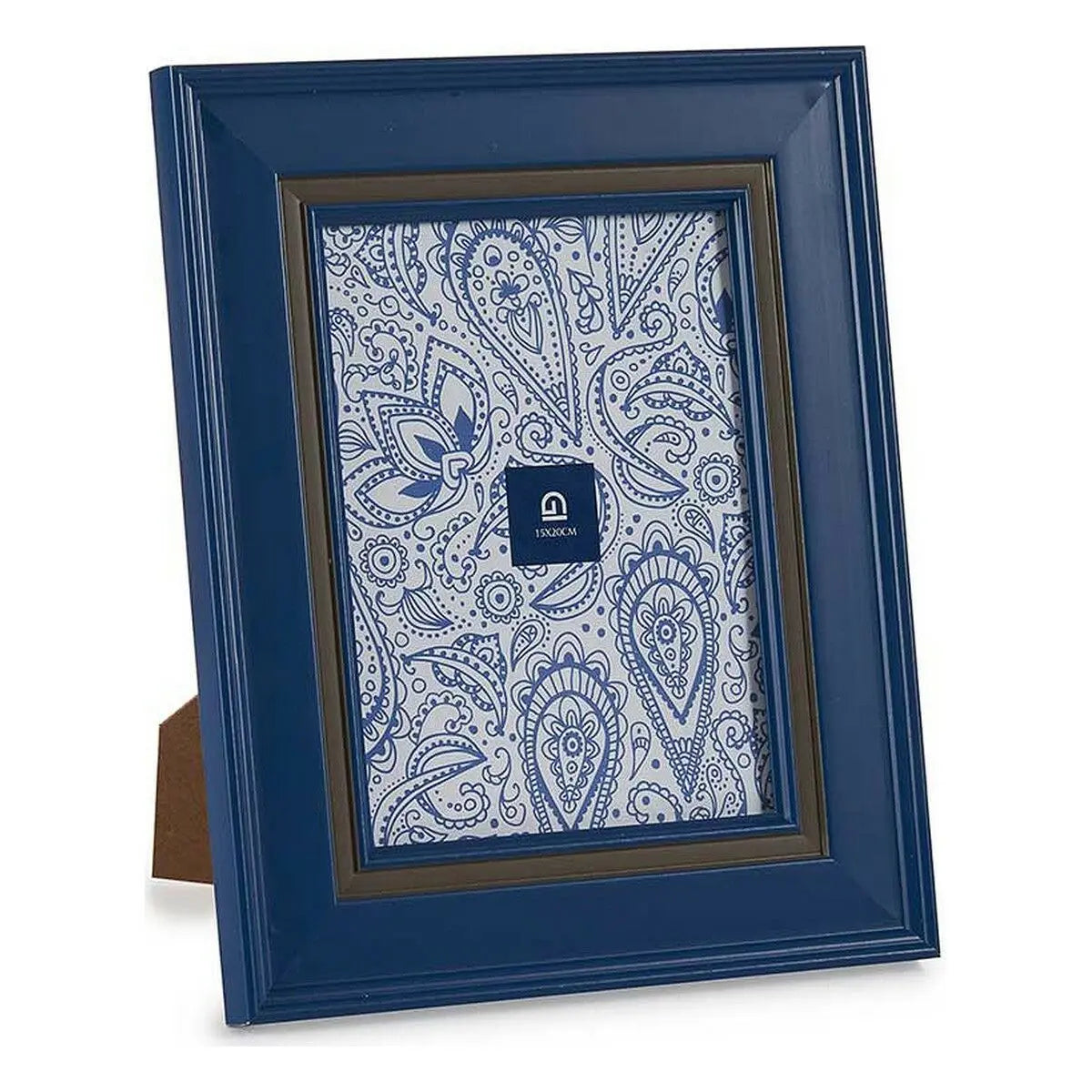 Cadre photo 23 x 28 x 2 cm Verre Bleu Plastique (6 Unités) Mamm
