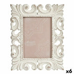 Cadre photo Blanc Bois MDF 21,2 x 13 x 26,5 cm (6 Unités) Mamm