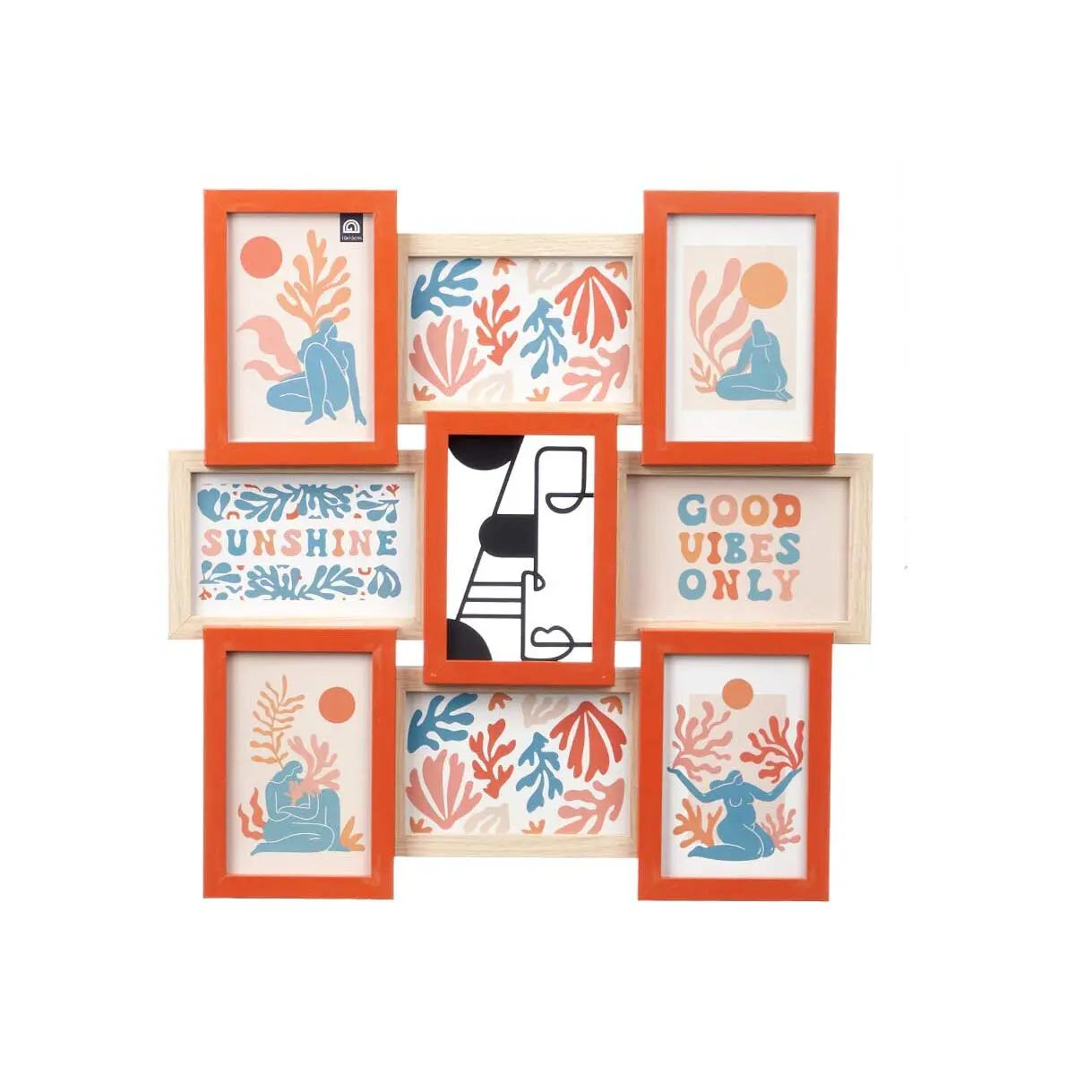 Cadre photo GiftDecor 411408B Multicouleur Métal Bois MDF (6 Unités) Mamm