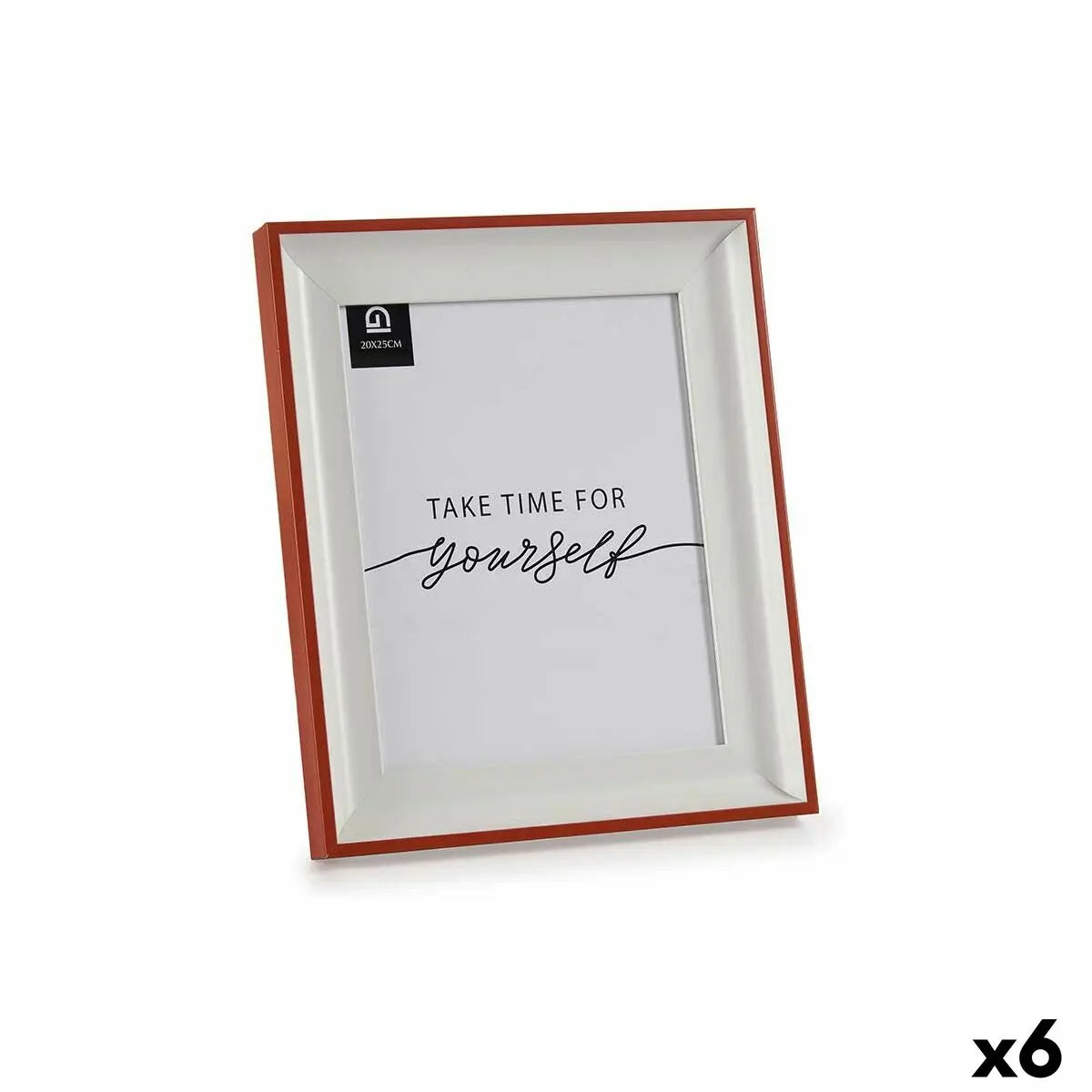 Cadre photo Verre Rouge Blanc Plastique (2,5 x 31,2 x 26 cm) (6 Unités) Mamm