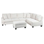 Canapé Convertible Home ESPRIT Beige Moderne 285 x 260 x 90 cm Bigbuy
