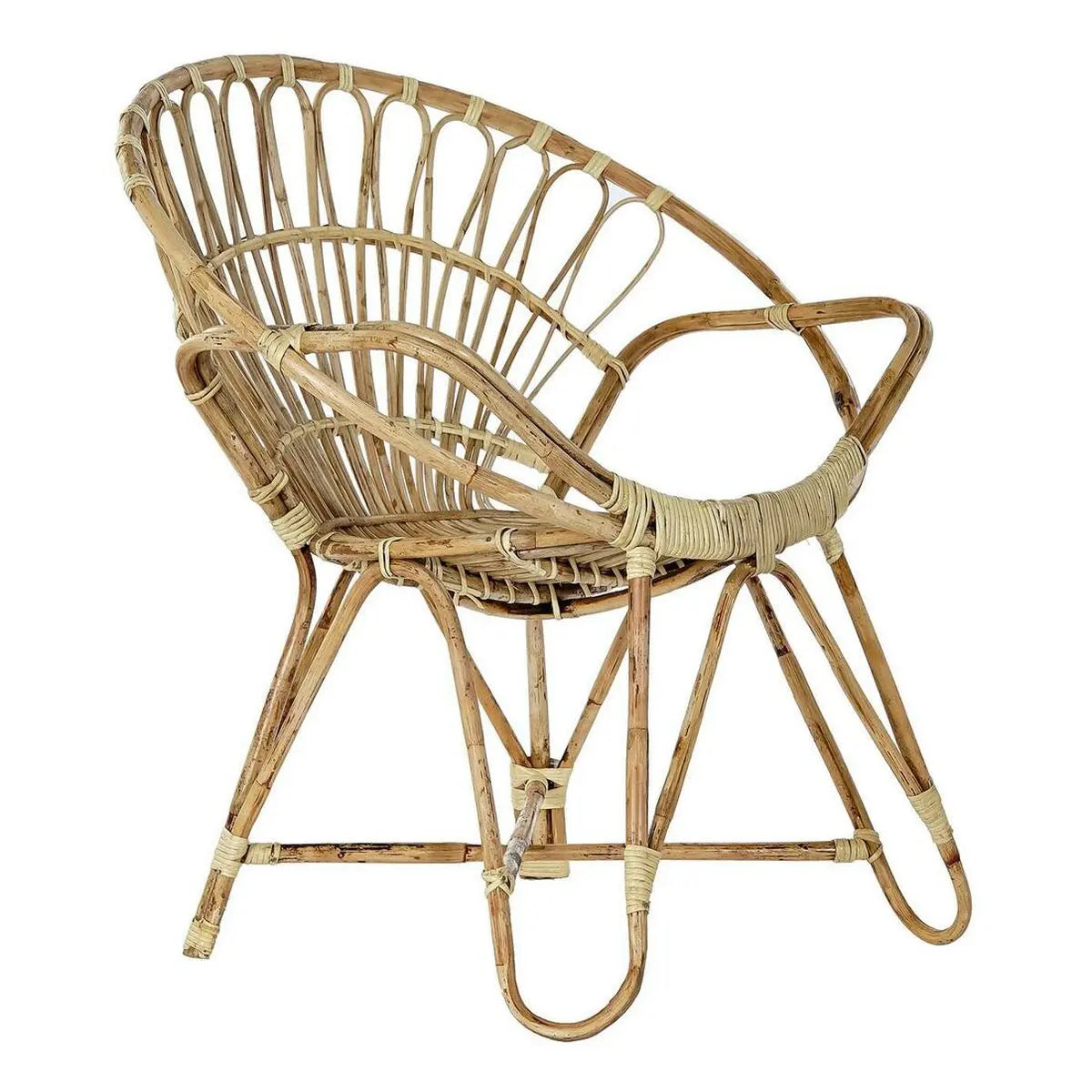 Chaise de Salle à Manger DKD Home Decor 8424001825158 Multicouleur Naturel Rotin 77 x 58 x 85 cm Bigbuy