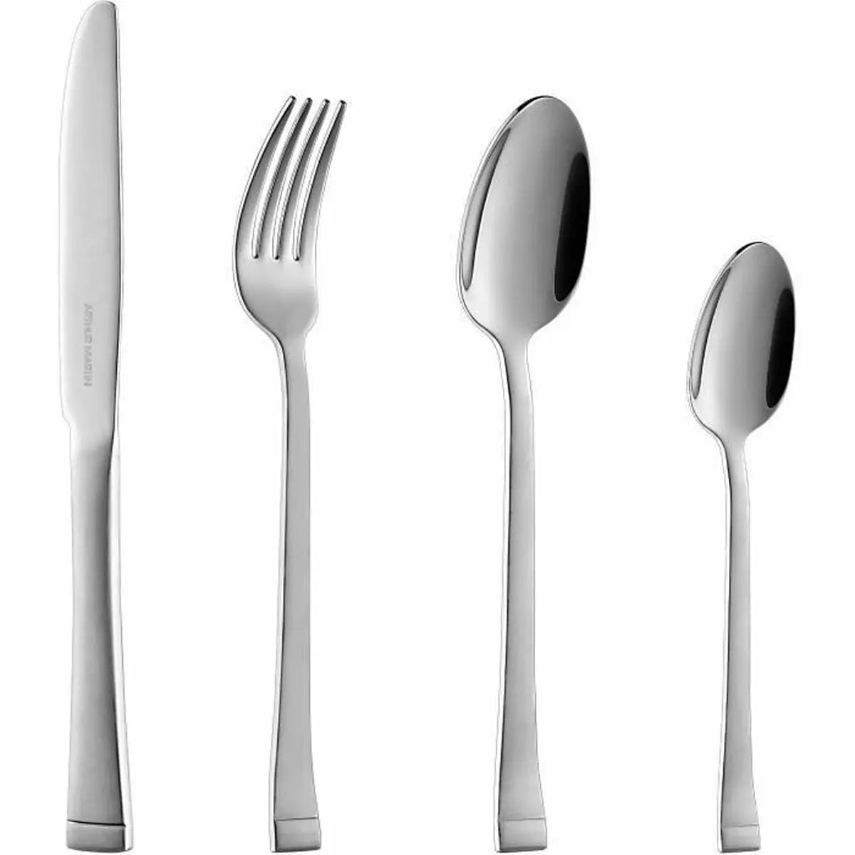 Couverts Arthur Martin AM3902 Gris Acier inoxydable 24 Pièces Mamm