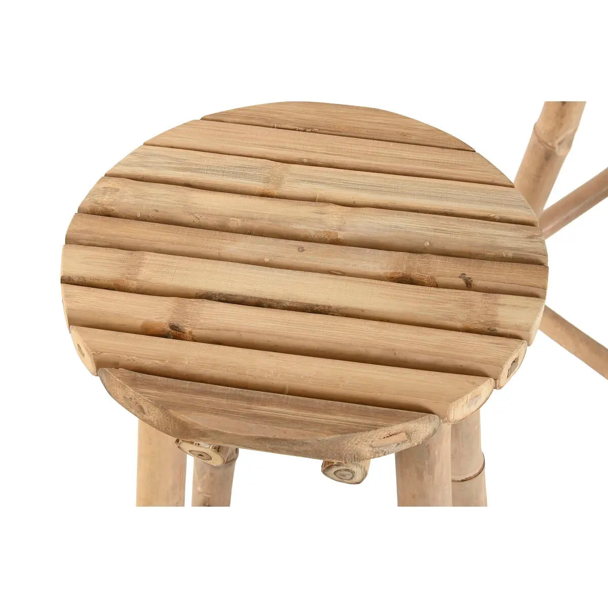 Ensemble Table + 2 Chaises Home ESPRIT Bambou 50 x 50 x 105 cm Bigbuy