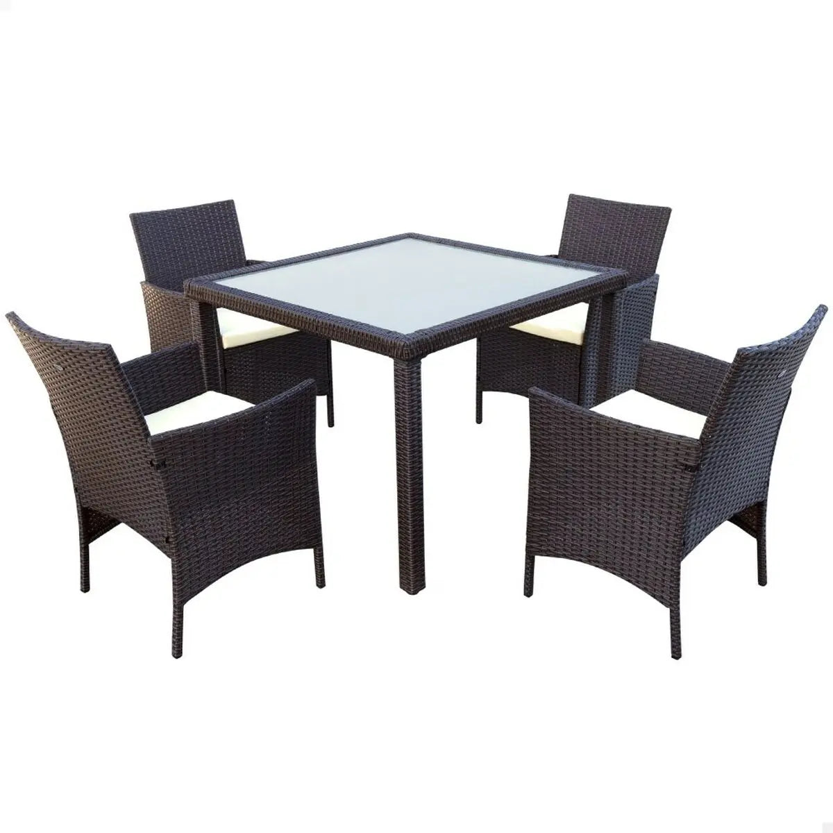 Ensemble Table + 4 Chaises Aktive Bigbuy