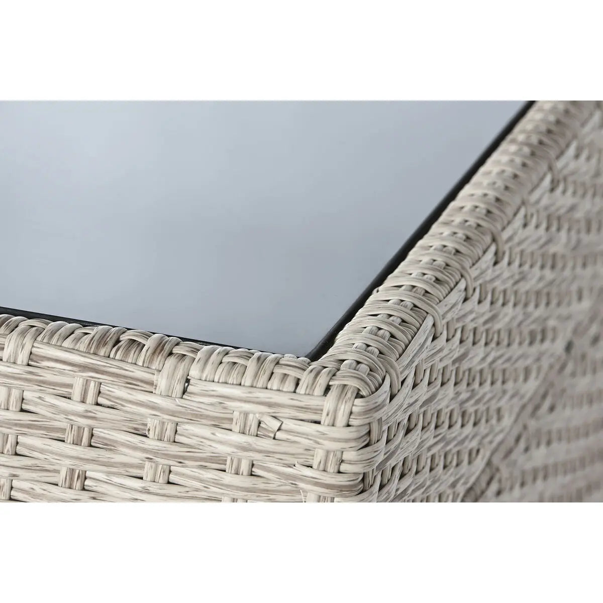 Ensemble Table + 6 Chaises DKD Home Decor Acier rotin synthétique 143 x 80 x 100 cm Mamm