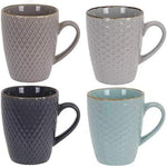 Ensemble de tasses à café Excellent Houseware Géométrique Grès 4 Pièces 300 ml Mamm
