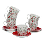 Ensemble de tasses à café Versa Coeurs 6 Unités Porcelaine Mamm