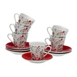 Ensemble de tasses à café Versa Coeurs 6 Unités Porcelaine Mamm