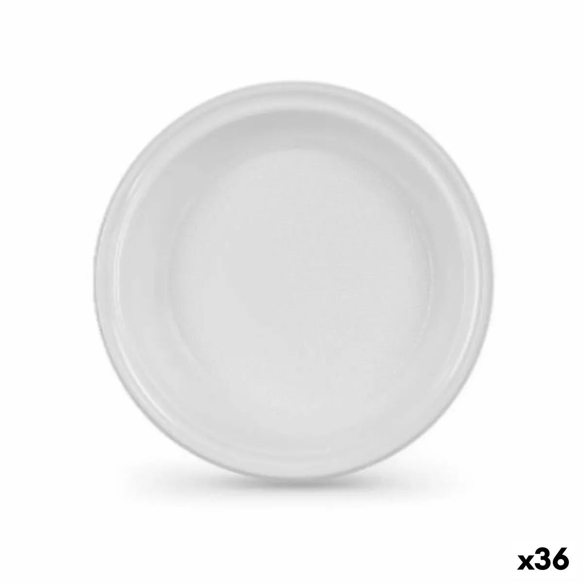 Lot d'assiettes réutilisables Algon Blanc 22 x 22 x 1,5 cm (36 Unités) Mamm