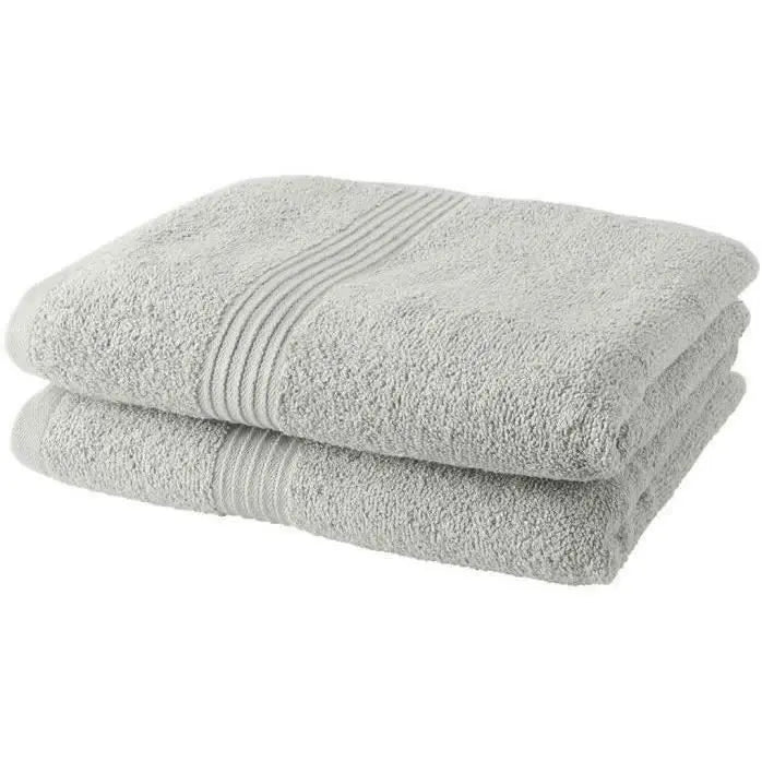 Lot de 2 serviettes de toilette TODAY 50x90 cm 100% Coton - Craie Mamm