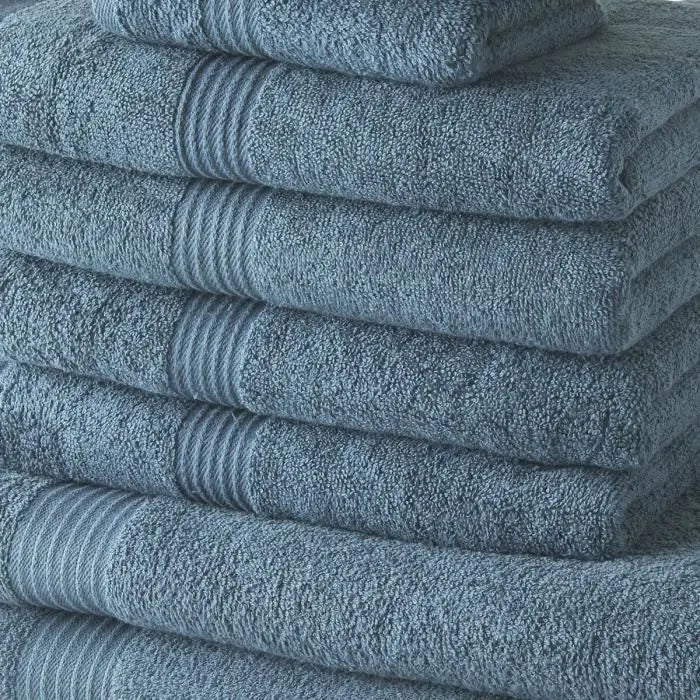 Lot de 4 Serviettes de bain TODAY 30x50 + 4 Serviettes de bain50x90 + 2 Draps de bain 70x130 cm 100% Coton - Paon Mamm