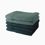 Lot de 5 Draps de Bain TODAY 70x130 cm 100% Coton - 3 paon + 2 celadon Mamm