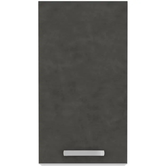 Meuble haut 1 porte battante - Gris mat - L 40 x P 31,6 x 72 cm - LASSEN Mamm
