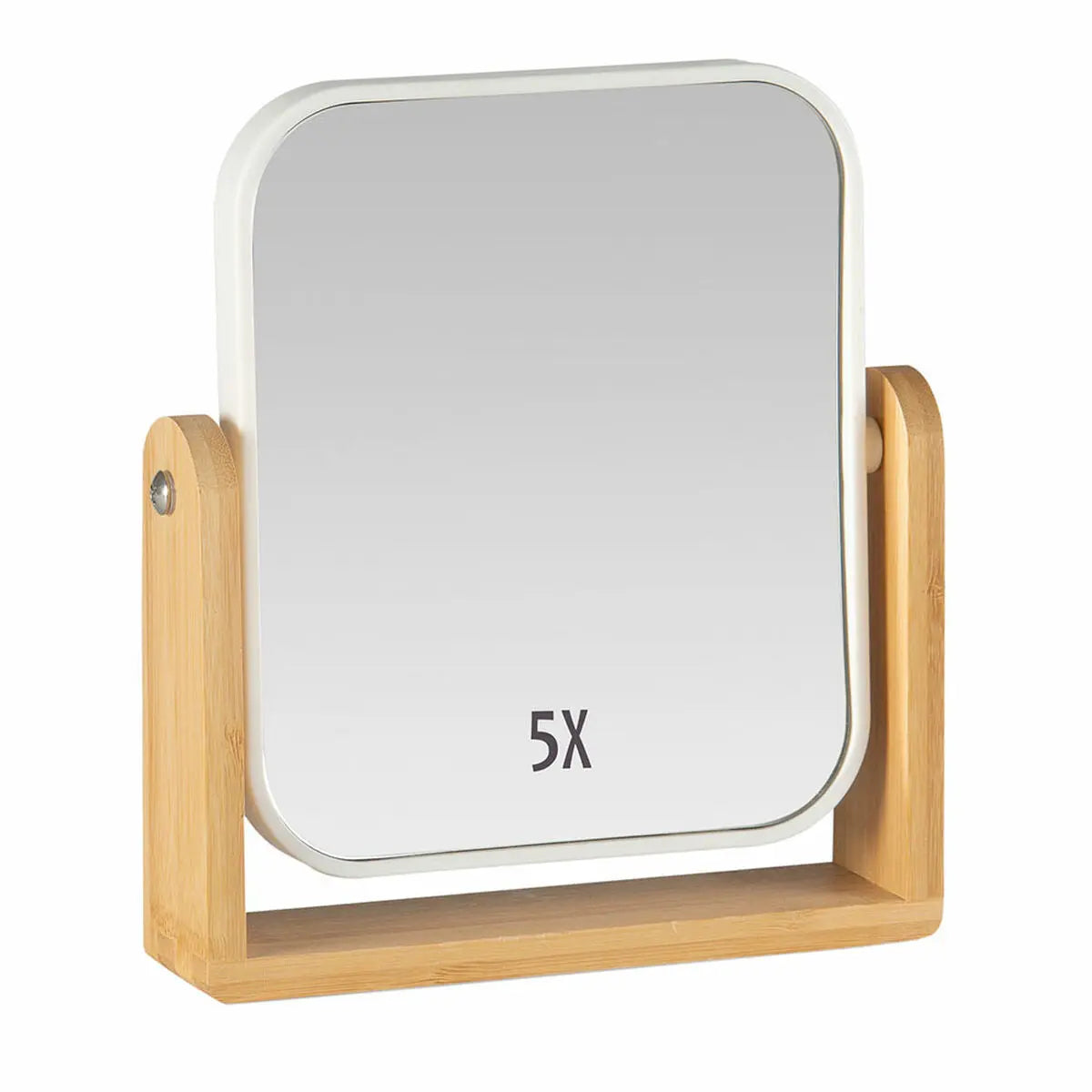 Miroir Andrea House Blanc Mat 18 x 4,5 x 20 cm Bambou Mamm