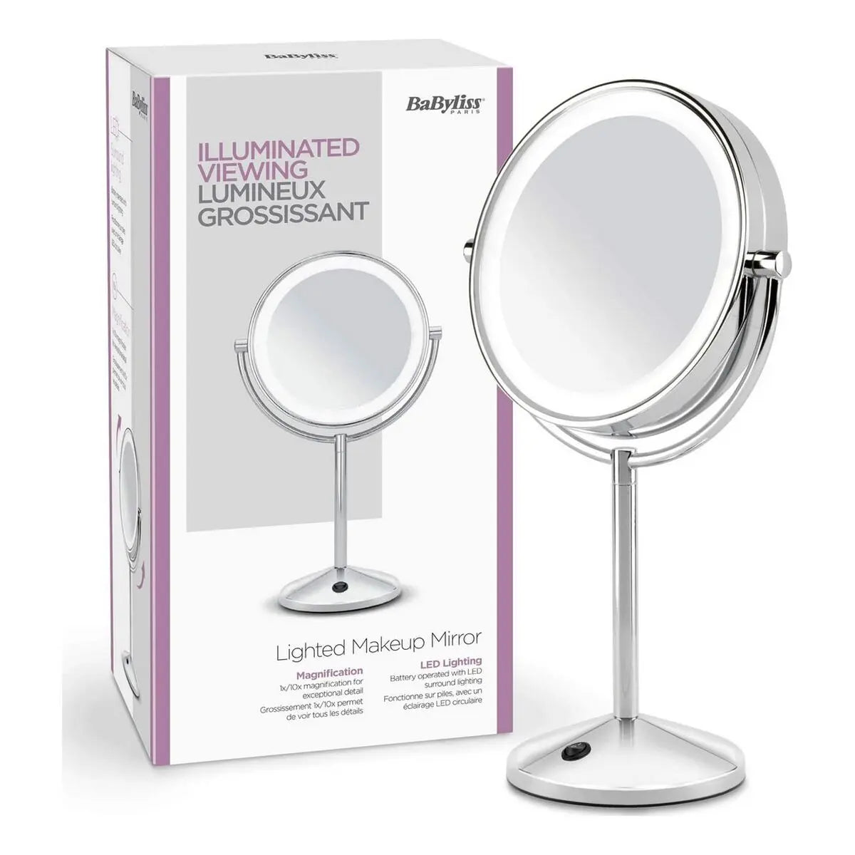 Miroir Grossissant avec LED Babyliss 9436E Mamm