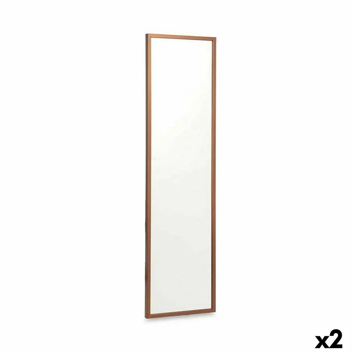Miroir mural 30 x 120 cm Bronze Bois MDF (2 Unités) Mamm