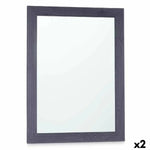 Miroir mural 60 x 80 cm Bois MDF Bleu (2 Unités) Mamm