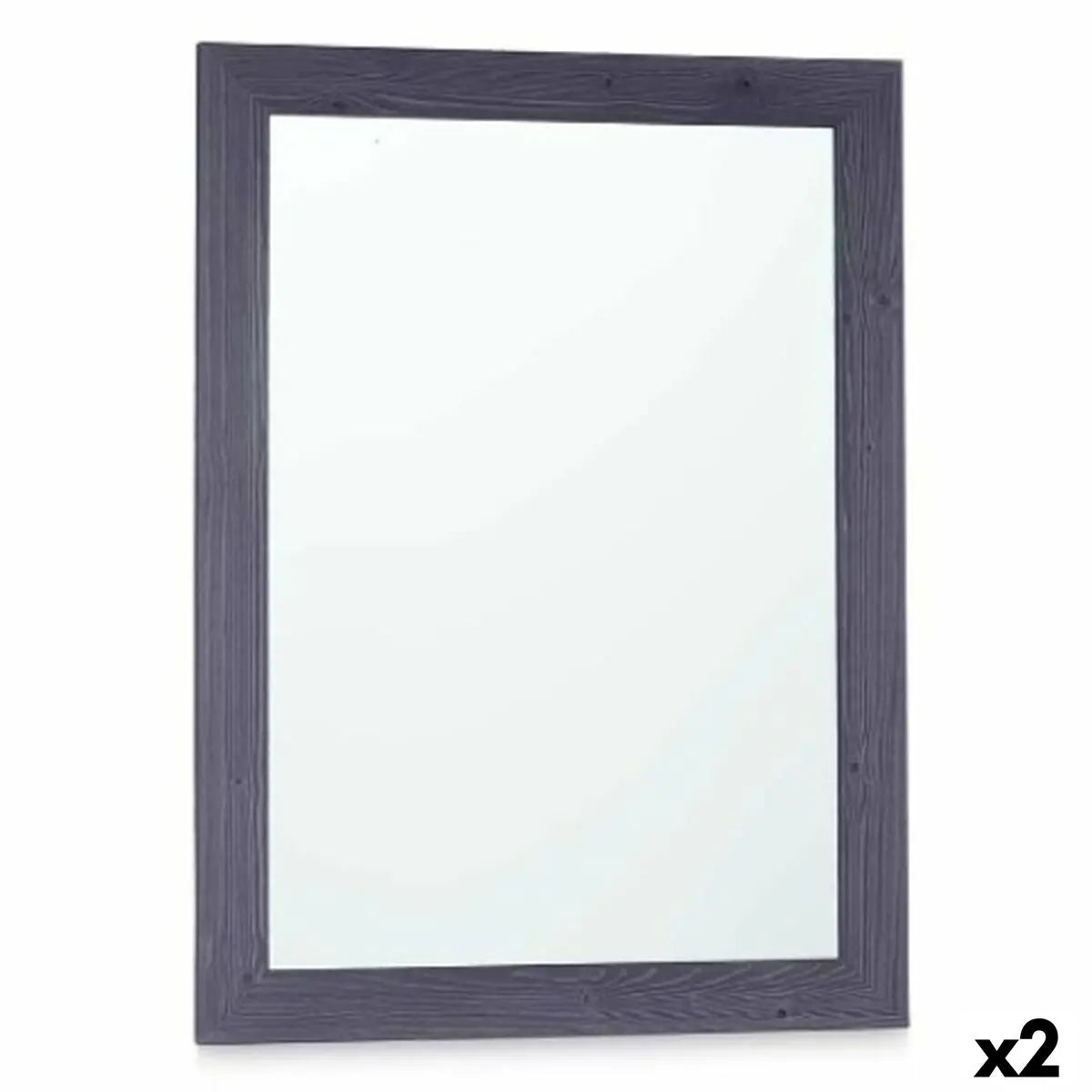 Miroir mural 60 x 80 cm Bois MDF Bleu (2 Unités) Mamm
