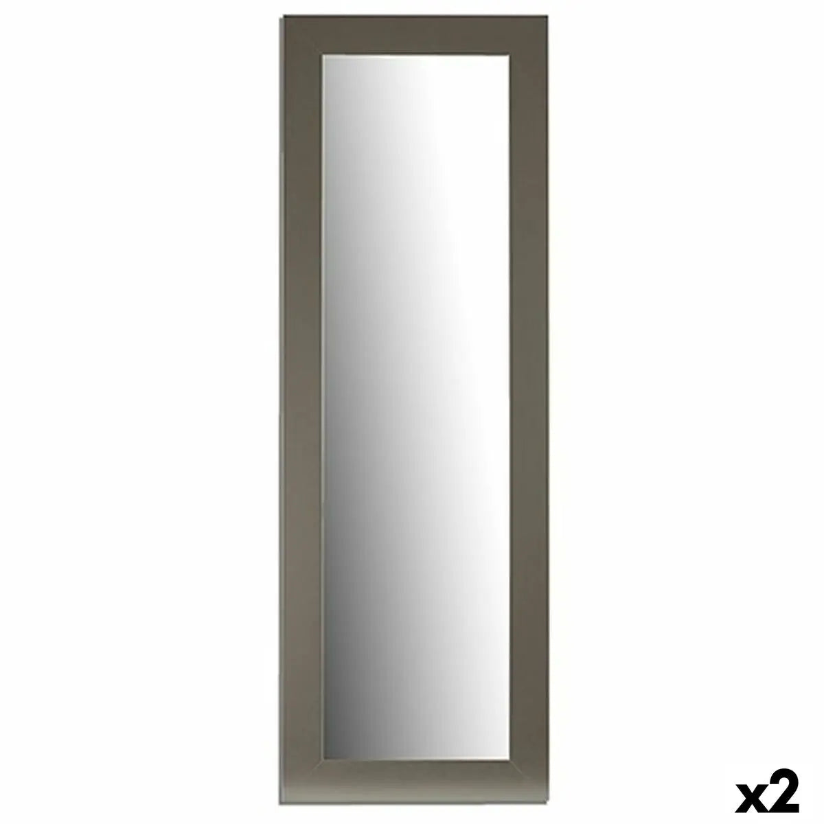 Miroir mural Argenté Bois verre 52,5 x 155 x 1,5 cm (2 Unités) Mamm