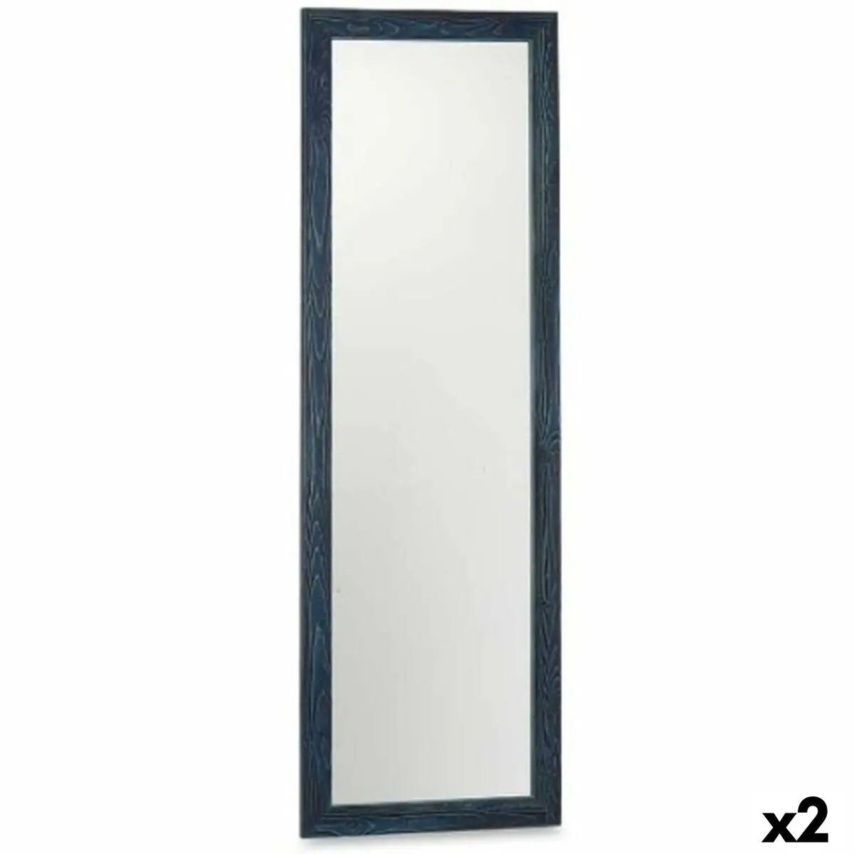 Miroir mural Bleu Bois MDF 48 x 150 x 2 cm (2 Unités) Mamm