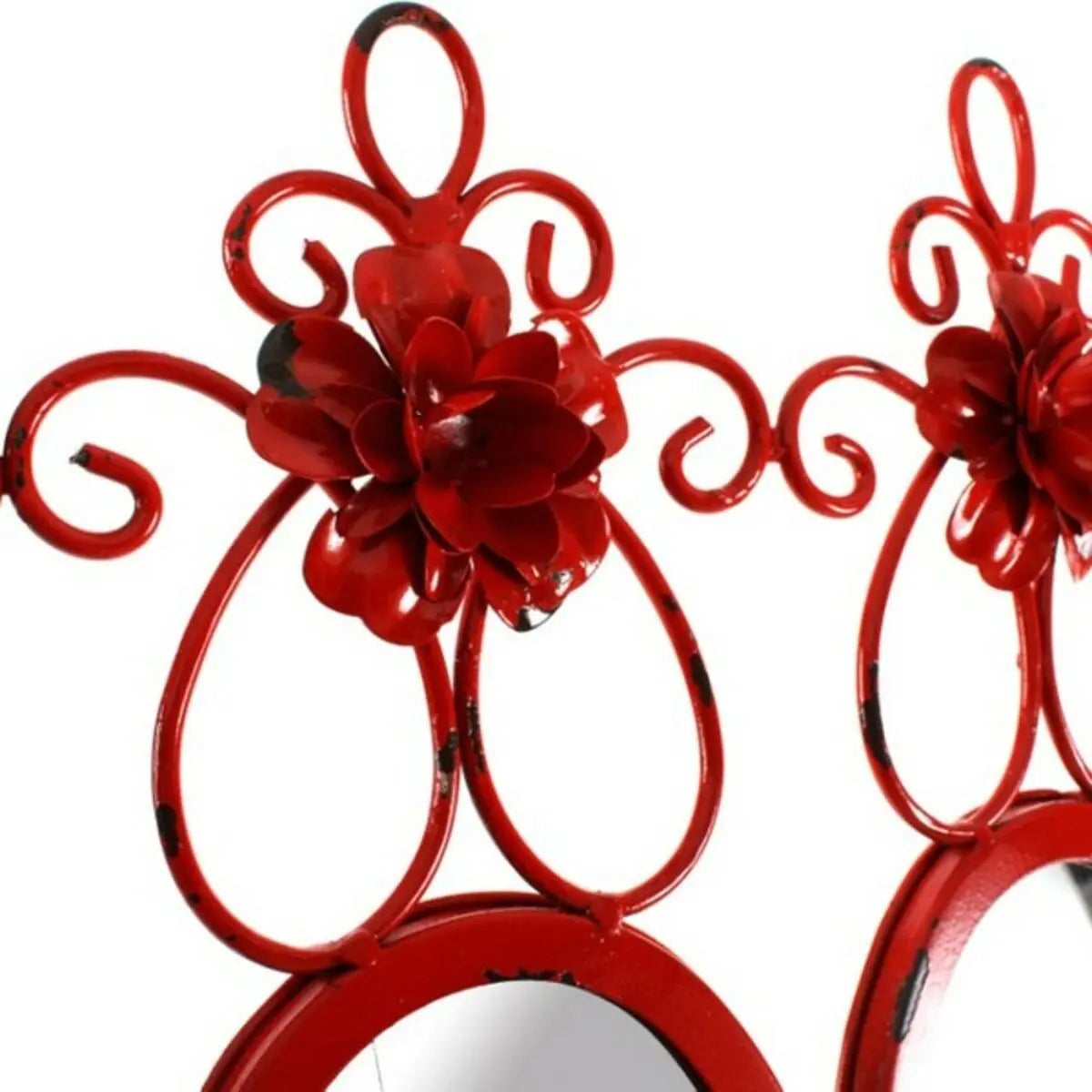 Miroir mural DKD Home Decor 8424001109739 37 x 38 x 8,5 cm Verre Métal Bois MDF (2 Unités) Mamm