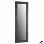 Miroir mural Gris Bois verre 46 x 136 x 2 cm (2 Unités) Mamm