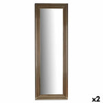 Miroir mural Rayures Doré Bois verre 53 x 154,3 x 3 cm (2 Unités) Mamm