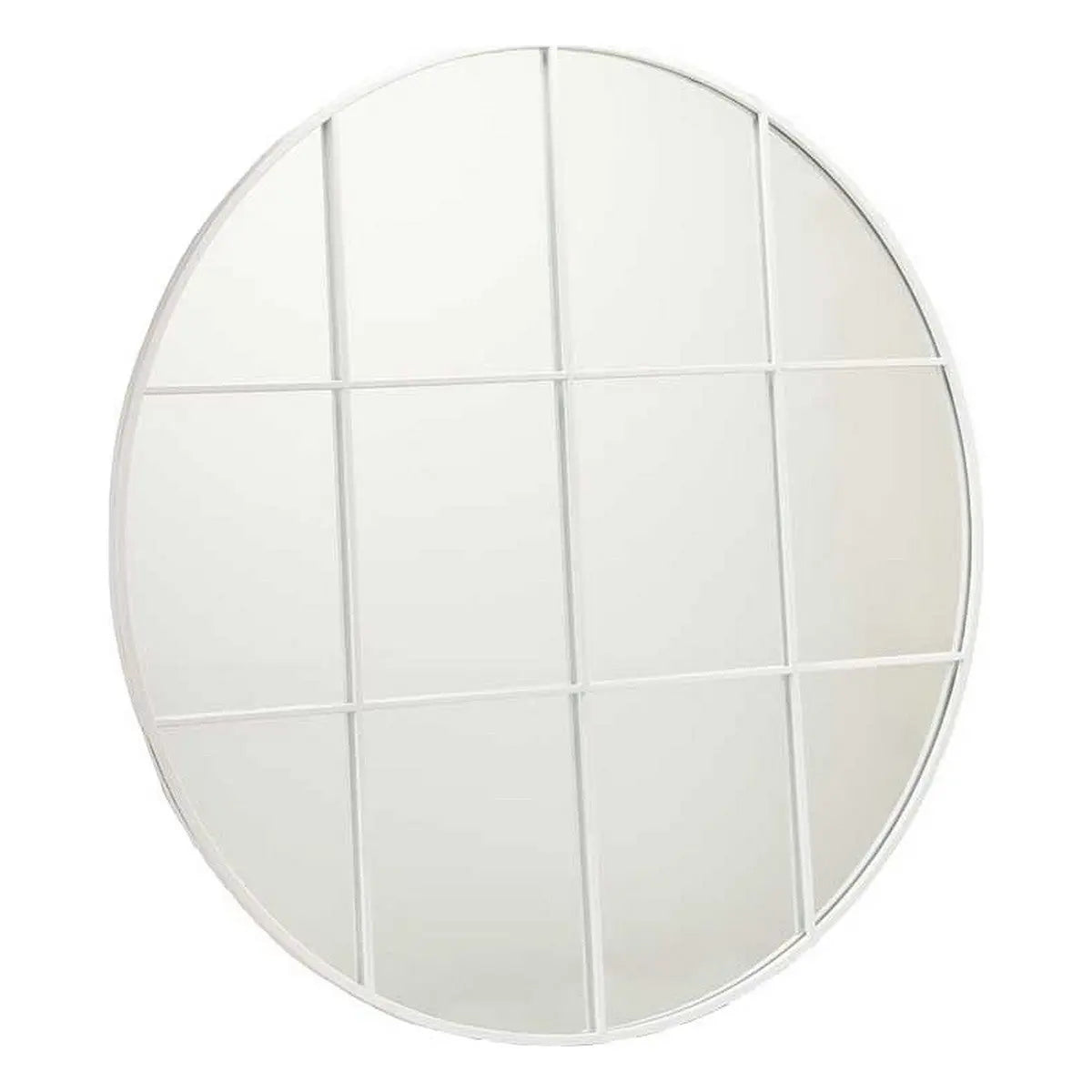 Miroir mural Rond Métal Blanc (100 x 2,5 x 100 cm) Mamm