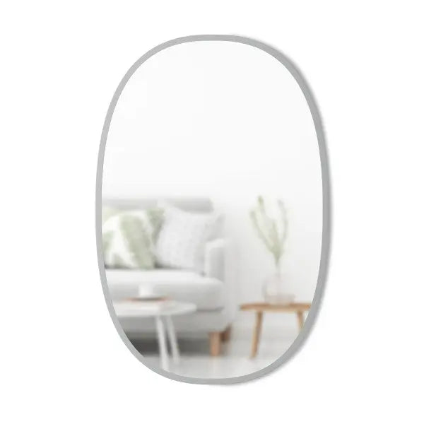 Miroir ovale HUB couleur gris umbra Mamm
